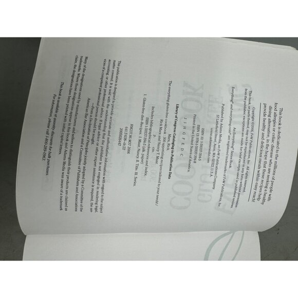 The Everything Gluten Free Cookbook paperback 2006 english Adams Media 289p READ - Picture 4 of 5